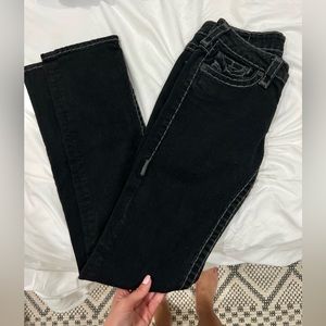 Vintage True Religion, early 2000s black low rise jeans